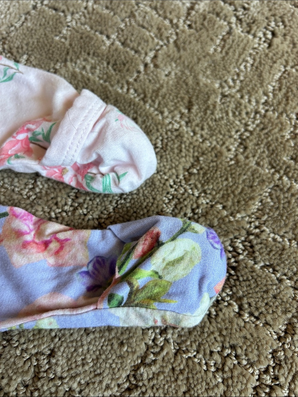 BAMBOO Pink Floral Zip Footie One-Piece - Picture 9 of 13